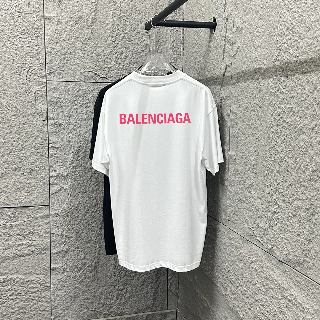BALENCI*GA 2025 New Arrival T Classic Pink T Same Style ：Black White Size： S （90-130 ） M （120-150 ） L （140-165 ） XL （160-180 ） XXL （180-210 ）